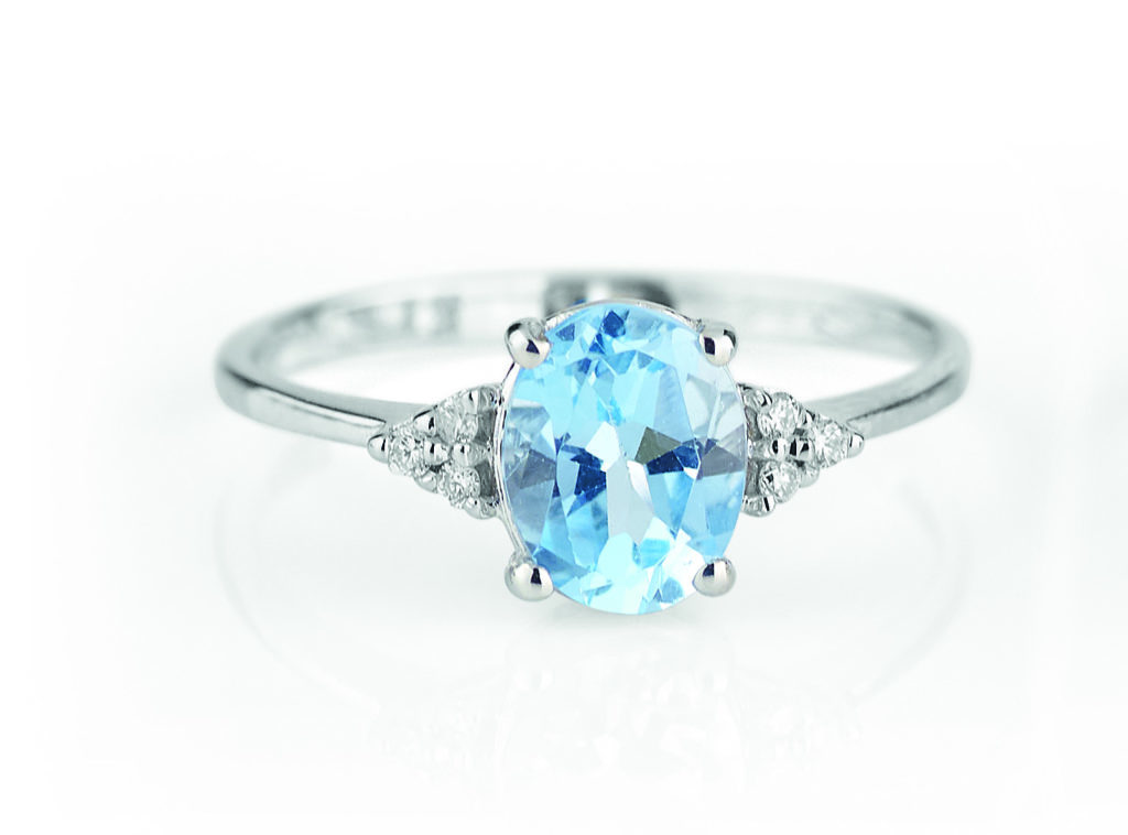 Anello Brasiliano In Oro 14K Con 2,55 Ct Di Topazio Blu Di Londra - Foto 6