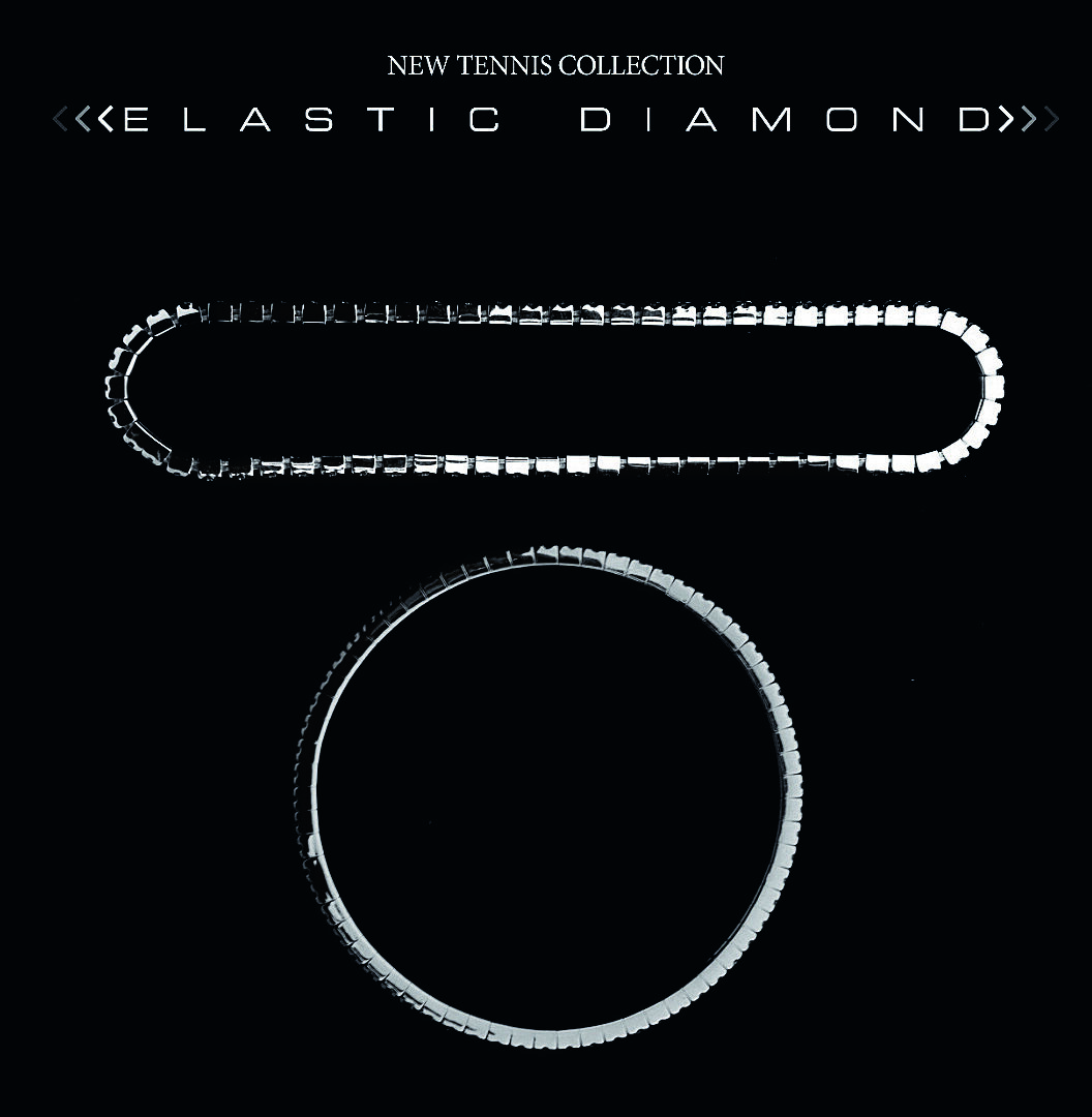 elastic diamond tennis