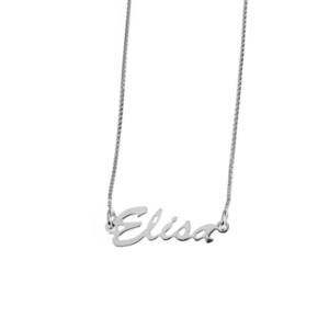 Girocollo in aregnto con nome Elisa