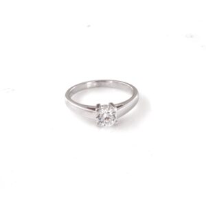 Anello solitario in oro 9k e diamanti lab grown  tot ct 0,60