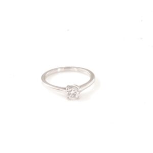 Anello solitario in oro 9k e diamanti lab grown  tot ct 0,50